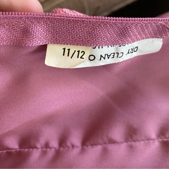 VTG Pink Ruffles Lace Prom Pageant Gown SOUTHERN BELLE Dress Barbiecore 11 / 12 - Picture 7 of 12